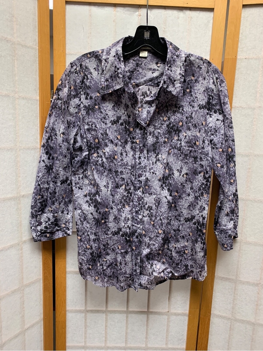 Coldwater Creek S Women's 3/4 Sleeve Button Up Shirt